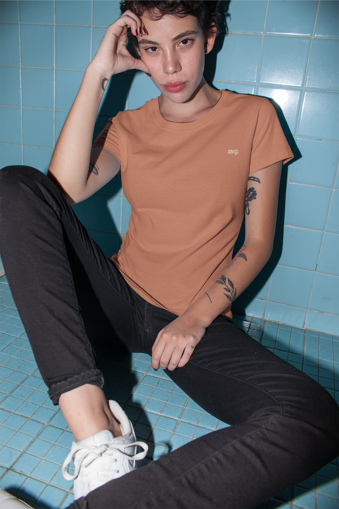 Unisex Crewneck Tshirt Coral