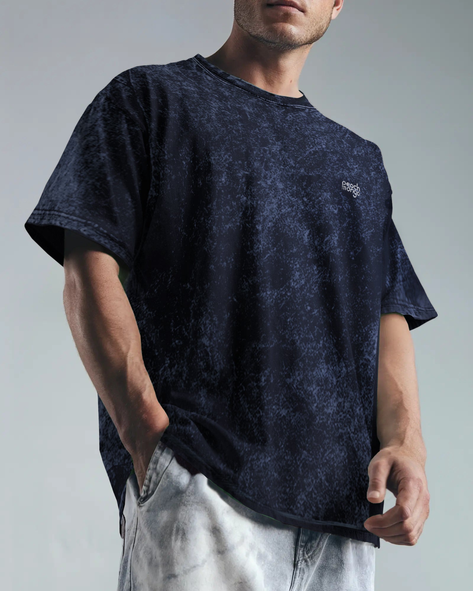 Unisex Acid Tshirt Navy