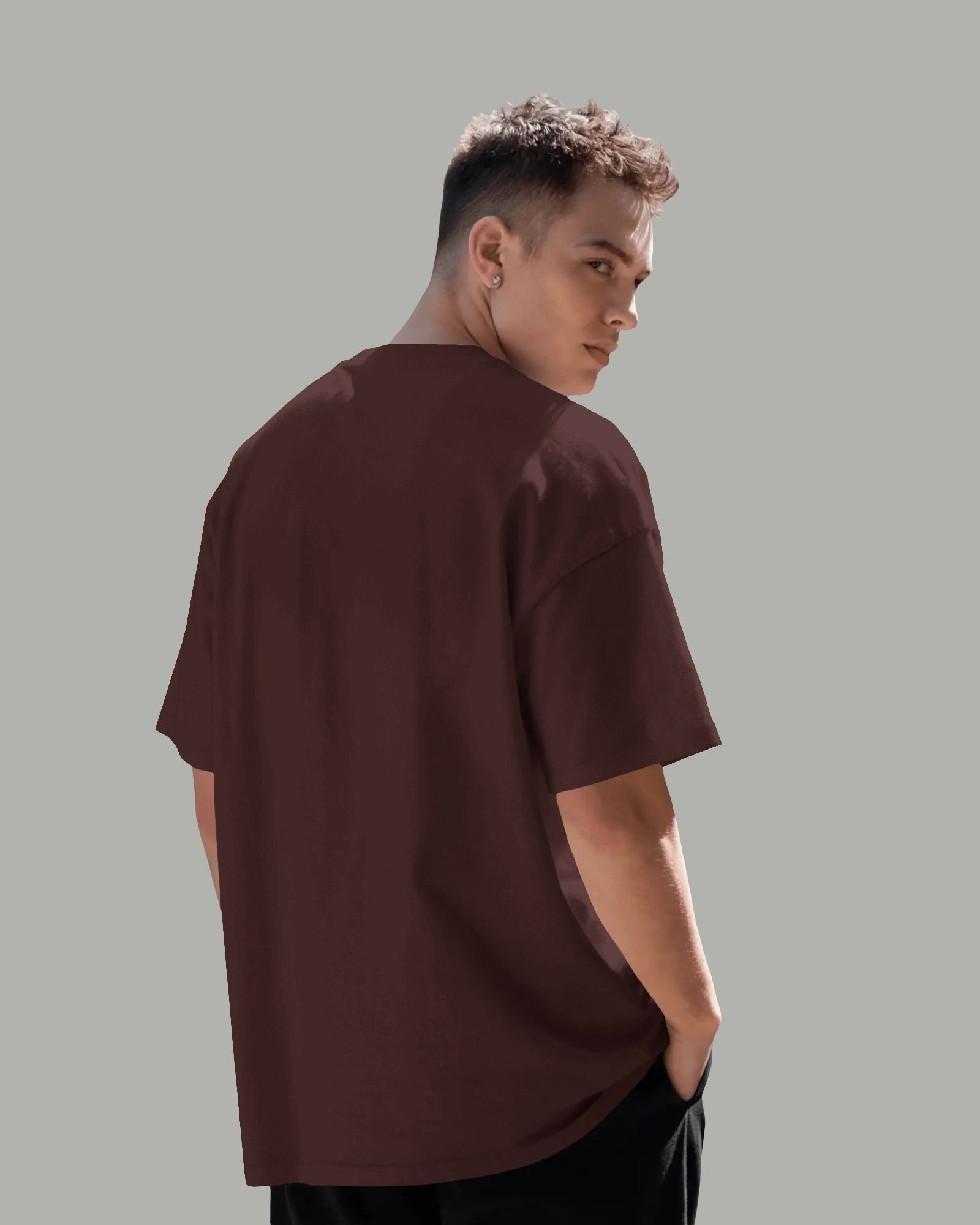 Unisex Oversized Tshirt Maroon