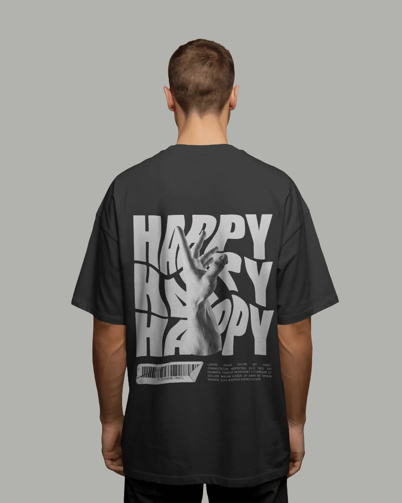 Graphic Oversized Tshirt (Back) - 3 Colors