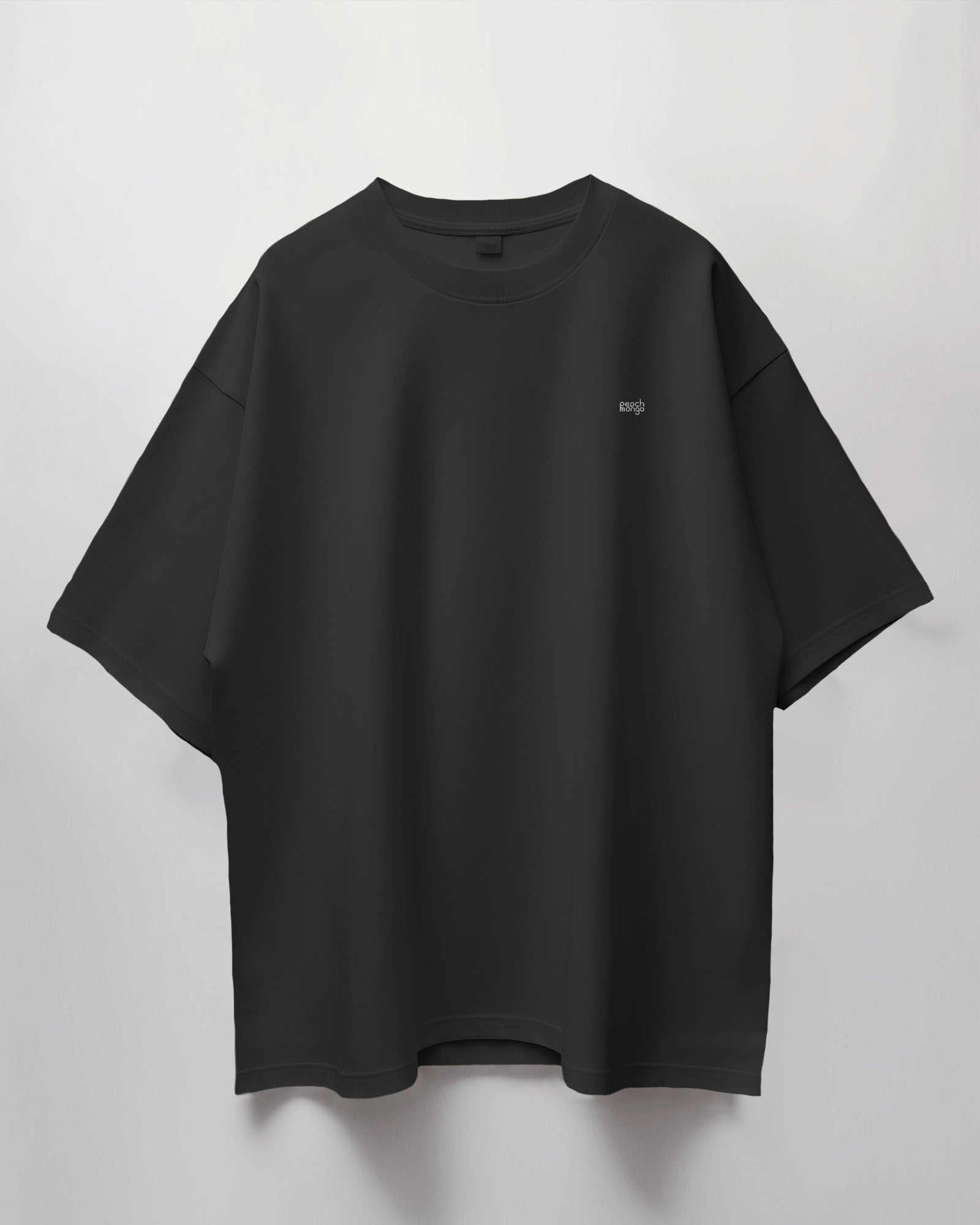 Unisex Terry Oversized Tshirt Black